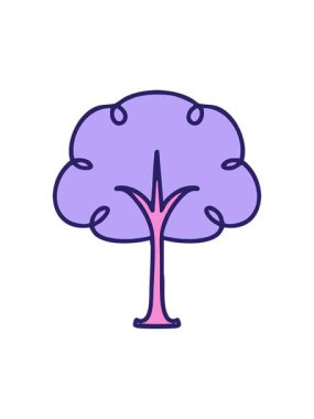 Geleneksel bir Japon kiraz ağacının basınçlı animasyonu