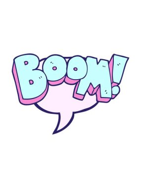 Serbest konuşma baloncuğu karikatür patlamasının ışık efekti animasyonu