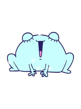 Sevimli kurbağanın ışıltı etkisi