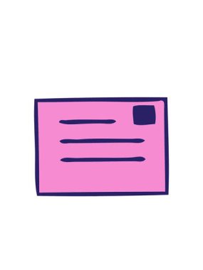 Yanıp sönen radyal çizgiler kağıt zarfın retro grunge desen çizgi filminin animasyonu