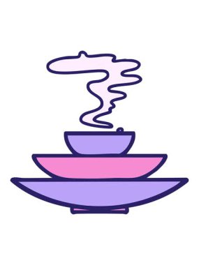 Bir yığın Japon yemek kasesinin animasyonunu durdurup duraklat