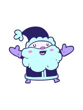 Çizgi film Noel Baba 'nın hareketli animasyonu