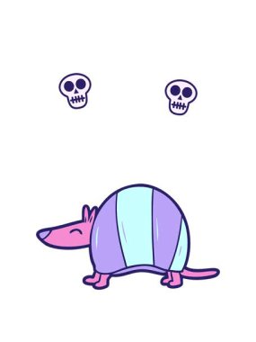 Armadillo 'nun kafatası animasyonu