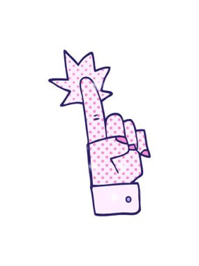 Çizgi film karalamalarının parıltı etkisi.