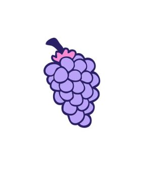 Bir karikatür karikatür demeti üzümün yükselişi ve yüzüşü