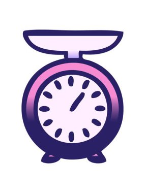 Ağırlık ölçeğinin gölgeli çizgi filminin animasyonunu salla ve durdur