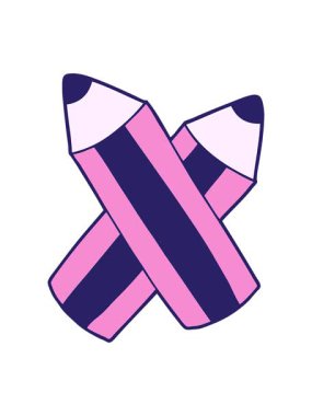 Çizgi film kalemlerinin parlak ışık efektleri