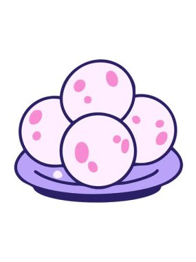 Pao de queijo geleneksel Brezilya peynirli ekmek çizgi filminin hareketli animasyonu