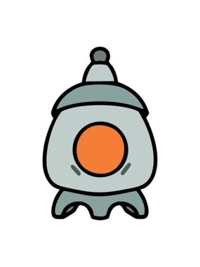 Japon taş tapınağının hareketli animasyonu içeriden aydınlatılıyor.