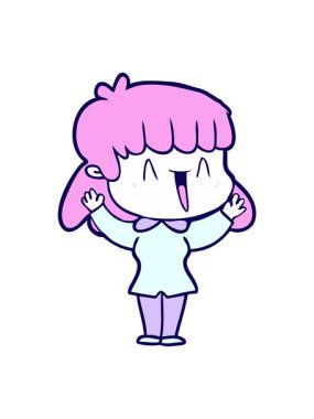 neon ışık efektleri neon kadın çizgi filmi