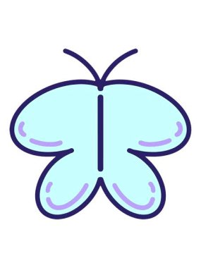 Basit, cesur bir kelebeğin animasyonunu salla ve durdur