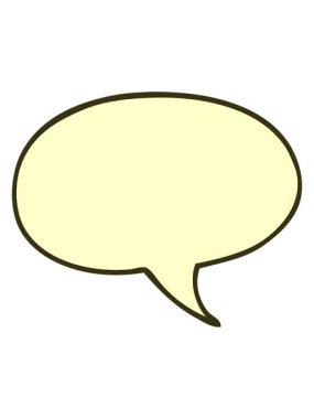 Çizgi film karalama konuşma baloncuğunun renk animasyonu değişiyor