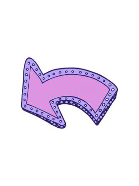 Karikatür karalamalarının hareketli animasyonları okları aydınlatıyor