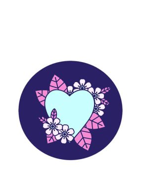 Botanik çiçeklerinin kalbinin animasyonunu genişletiyor.