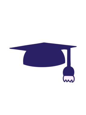 Mezuniyet şapkası çizgi filminin hareketli animasyonu