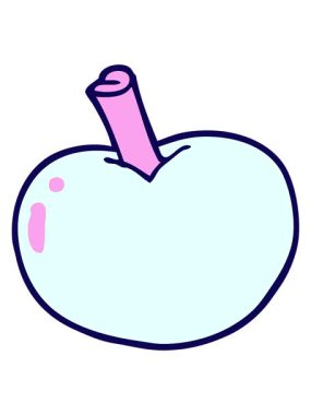 neon ışık efektleri çizgi film elmasının animasyonu