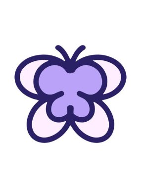 Basit, cesur, sevimli kelebeğin animasyonunu çalıştır.