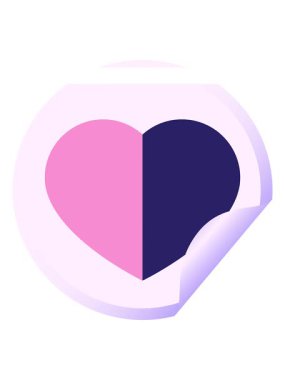 kalp sembolü grafik çizim dairesel etiketinin canlandırmasını çalıştır