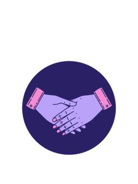 Bir çift elin ikonik dövme şeklindeki hareketli animasyonu