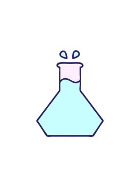 Bir bilim deneyi tasarımının çizgi filminin yıldız patlaması etkisi animasyonu