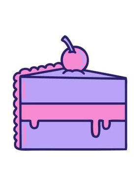 Bir çikolatalı pastanın ikonik dövmesinin canlandırma efekti