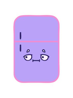 Dondurucunun tatlı çizgi filminin titreyen hareketli animasyonu