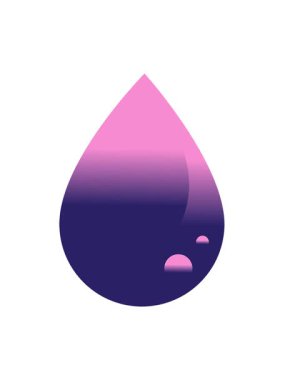 Bir kan damlası grafik vektör illüstrasyon simgesinin titreşimli hareketi