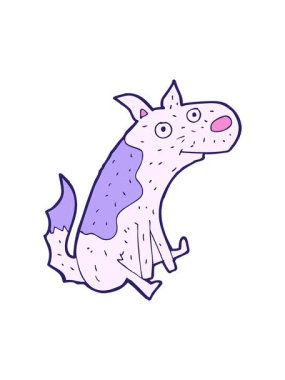 Oturan çizgi filmin animasyonunu salla ve durdur