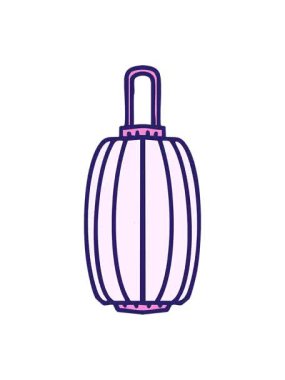 Uzun asılı kağıt fenerin pixelize etkisi