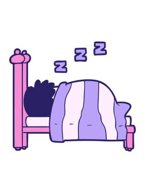 Çizgi filmlerdeki horlayan kişinin ışık efekti