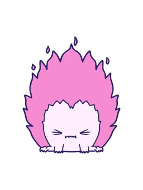 Çizgi film yaratığının canlandırma efektini göster