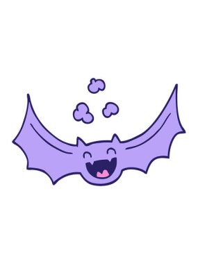 Yarasa çiziminin animasyonunu salla ve durdur