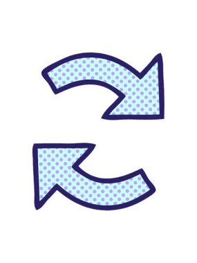 Bir geri dönüşüm okunun çizgi roman tarzı animasyonunu salla