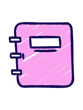 Bir egzersiz kitabı tebeşiri çiziminin neon ışık efekti canlandırması