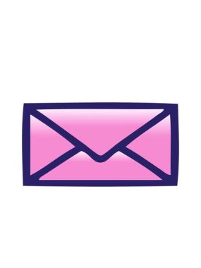 Kağıt zarfın karikatürünün hareketli animasyonu