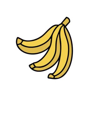 Brezilya 'dan bir demet muzun yükseliş ve yüzme animasyonu