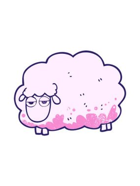 El yazısıyla çizilmiş çamurlu kış koyunlarının hareketli animasyonları