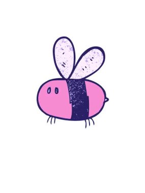 Yüksel ve süzül vızıldayan çizgi film arısının animasyonu