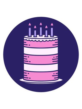 Doğum günü pastasının karalamalarını salla ve durdur