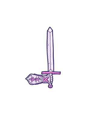 Karikatür kılıç ve el hareketlerinin basıncını arttırıyor.