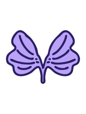 Geleneksel Japon ginko yaprağı sembolünün parlak ışık efekti