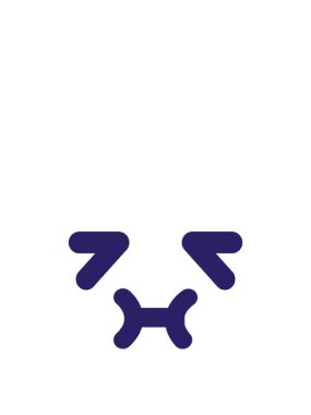 Mide bulandırıcı yüz simgesinin zıplama hareketi canlandırması