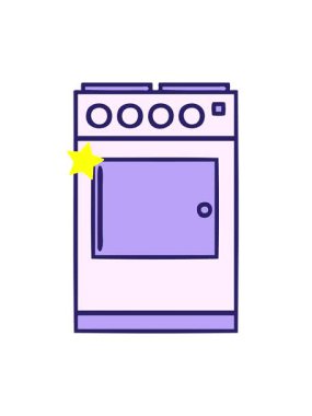 Parıldayan yıldızlar, fırın ve fırının sevimli çizgi filmlerinin animasyonunu etkiler.