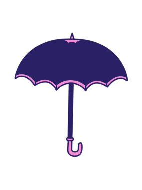 Geleneksel şemsiye stilinin titreşimli hareketli animasyonu