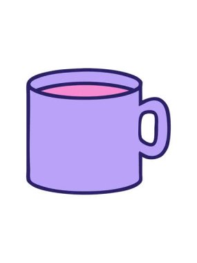 Titreyen hareketli animasyon ikonik dövme tarzı kahve tasarımı görüntüsü