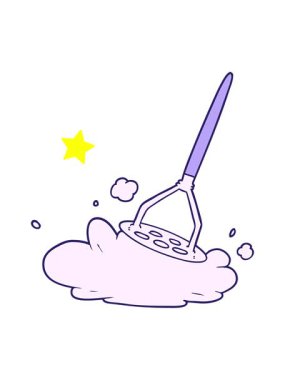 Parlayan yıldızlar çizgi film patates ezicisinin animasyonunu etkiler.