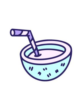 Brezilya Cocoloco Brezilya kokteyl çiziminin dikkat çekici animasyonu