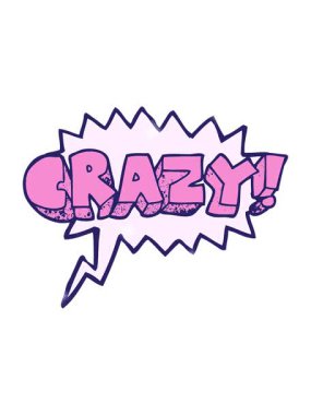 Parıltı efekti serbest konuşma baloncuğu desenli çizgi film çılgınca bağırıyor