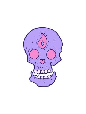 Dikkat çekici mistik kafatası animasyonu