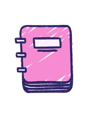 Titrek hareketli Not Defteri Tebeşiri Çizimi